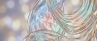 Iridescent holographic waves with rainbow reflections creating fluid motion abstract background for modern digital art and futuristic design projects.