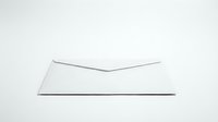 White envelope on clean background for business correspondence and mailing needs.