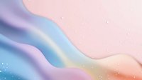 Soft pastel waves in pink, blue, and peach create dreamy abstract background with subtle sparkle effect, gentle gradients and flowing curves for modern design projects.