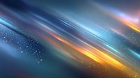 Abstract dynamic light streaks with glowing particles and colorful motion blur effects on dark blue background for modern digital design projects.
