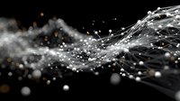 Dynamic water splash with droplets and bubbles against dark background creating motion and energy for commercial design projects.