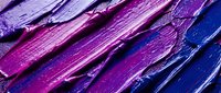 Vibrant brushstrokes in magenta, purple, and blue create an abstract painted texture. Suitable for backgrounds, design projects, and creative compositions.
