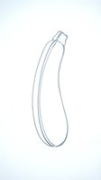 Zucchini line art illustration isolated on white background, suitable for culinary design, recipe graphics, and food-related projects.