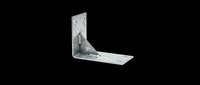 Metal corner brace isolated on transparent background, ready for design use in construction graphics, technical illustrations, clipart, print-on-demand products, and sublimation designs.