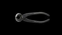 Black metal nail clippers isolated on transparent background, ready for design use on t-shirts, clipart, stickers, print-on-demand products, and sublimation projects.