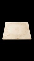 Square beige baking stone isolated on transparent background, ready for clipart, print on demand, stickers, T-shirt design, and sublimation use.