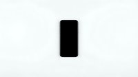 Modern black smartphone with blank screen isolated on white background for mockup and design projects.