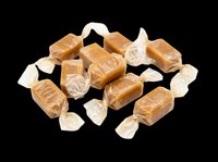 Wrapped caramel candies isolated on transparent background, ready for stickers, t-shirt design, print on demand, clipart, and sublimation projects.