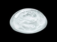 Clear gel or slime blob isolated on transparent background, ready for design use on t-shirts, stickers, clipart, and print-on-demand products.