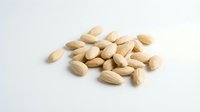 Shelled peanuts isolated on white background, ready for food packaging, culinary design, nutrition content, and healthy snack marketing materials.