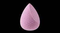 Soft pink teardrop beauty sponge isolated on transparent background, ready for clipart, print-on-demand, sublimation, t-shirt design, and sticker applications.