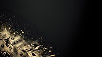 Young woman with long blonde hair wearing elegant gold leaf crown and matching gold body art against dark background, suitable for luxury beauty, fashion editorials, and premium cosmetics marketing.