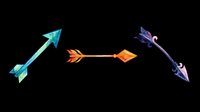 Colorful decorative arrows isolated on transparent background, ready for t-shirt design, clipart, stickers, sublimation and print-on-demand projects.