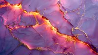 Abstract purple and pink marble texture with golden cracks, resembling geode or agate stone surface with luminous veins for luxury backgrounds and design projects.