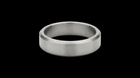 Brushed silver metal band ring isolated on transparent background, ready for clipart, print-on-demand, sublimation, t-shirt design, and digital craft projects.