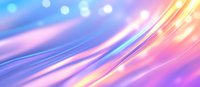 Abstract flowing waves in pink, purple and blue colors with glowing light effects and bokeh create dreamy ethereal background with smooth gradients and curves.