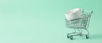 Young woman with light skin tone, wearing casual white clothing, holding a white ceramic mug while standing against a soft mint green background. Suitable for lifestyle, beverage, and retail marketing campaigns.