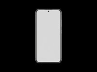 Smartphone with blank screen isolated on transparent background, ready for app mockups, UI design, marketing materials, t-shirt designs, and print-on-demand products.