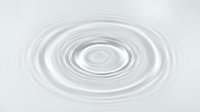 Water ripples creating concentric circles on calm surface with gentle waves spreading outward in minimalist white and gray tones for zen meditation concepts.