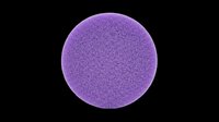 Purple textured sphere isolated on transparent background, ready for design use on t-shirts, stickers, clipart, print-on-demand products, and sublimation projects.