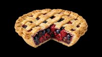 Homemade berry pie with golden lattice crust and red fruit filling, isolated on transparent background. Ready for culinary designs, food packaging, recipe graphics, print-on-demand products and digital food illustrations.