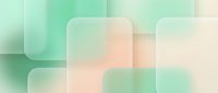 Abstract geometric background with soft mint green and peach gradient squares creating modern minimalist design for web banners and presentations.
