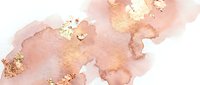Abstract watercolor blush pink and peach tones with gold foil accents on white background for wedding invitations and feminine branding projects.
