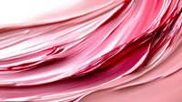Smooth flowing pink and red abstract waves creating dynamic movement with glossy texture for backgrounds, cosmetic advertising, or modern design projects.