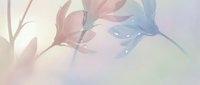 Soft watercolor leaves in pastel pink and blue tones creating dreamy botanical background for wellness, spa, meditation and nature-inspired designs.