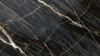 Dark marble surface with golden veins and natural stone texture for luxury interior design and architectural applications.