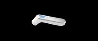 Digital infrared forehead thermometer isolated on transparent background, ready for medical clipart, health product design, stickers, print on demand, and sublimation projects.