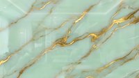 Luxurious mint green marble texture with golden veins, elegant stone surface background for interior design, wallpaper, and architecture projects.
