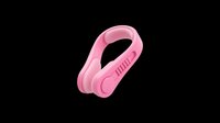 Pink carabiner clip isolated on transparent background, ready for t-shirt designs, stickers, sublimation, print-on-demand products and digital crafts.