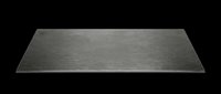 Flat dark gray metal plate isolated on transparent background, ready for T-shirt design, stickers, clipart, print on demand, and sublimation projects.