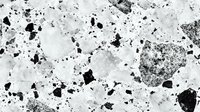 Monochromatic abstract grunge texture with scattered black spots and stains on white background. Distressed surface pattern creates dramatic contrast for creative design projects.