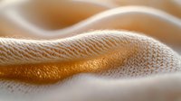 Smooth flowing golden waves create abstract luxury background with soft textured ripples and gentle curves in warm beige and copper tones for elegant design projects.