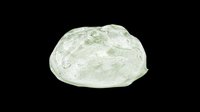 Translucent green slime blob isolated on transparent background, ready for stickers, t-shirt design, clipart, print on demand, and sublimation projects.