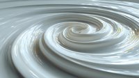 Smooth white cream swirl creating elegant spiral pattern with flowing motion and luxurious texture for cosmetic and beauty product backgrounds.