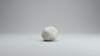 White marble sphere isolated on neutral background, suitable for design projects, product mockups, and architectural visualizations.