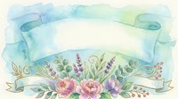 Watercolor floral frame with pink and purple blooms, lavender sprigs, and green foliage on white background. Isolated design element suitable for invitations, cards, and print projects.