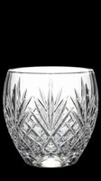 Crystal cut glass tumbler isolated on transparent background, ready for T-shirts, stickers, print on demand, clipart, and sublimation design use.