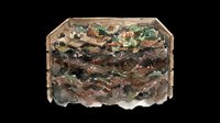 Compost bin filled with organic waste, food scraps, and garden materials isolated on transparent background. Ready for environmental, sustainability, and recycling design projects.