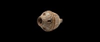 Rustic woven jute twine ball with natural fiber texture and circular opening, isolated on transparent background. Ready for design use on t-shirts, clipart, stickers, and print-on-demand products.