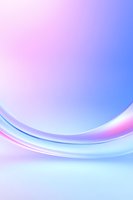 Soft flowing curves in pastel pink and blue create an ethereal abstract background with gentle gradient transitions, suitable for modern minimalist designs.