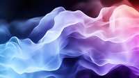 Flowing abstract waves in vibrant gradient colors from blue to pink, creating smooth, ethereal motion. Suitable for backgrounds, wallpapers, and modern design projects.