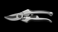 Pruning shears with metal blades and ergonomic handles, isolated on transparent background, ready for T-shirt design, stickers, clipart, and print on demand use.
