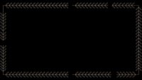 Elegant decorative border frame with ornate leaf pattern on black background for invitations, certificates and formal documents.