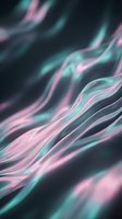 Abstract flowing waves with pink and teal colors creating dynamic motion blur effect on dark background for modern digital art and creative projects.