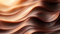 Smooth waves of chocolate layers creating elegant abstract curves with rich brown tones and soft highlights for confectionery advertising.