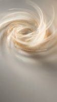 Abstract golden swirl motion blur with flowing curves and soft beige tones creating dynamic spiral pattern for modern design backgrounds and artistic projects.